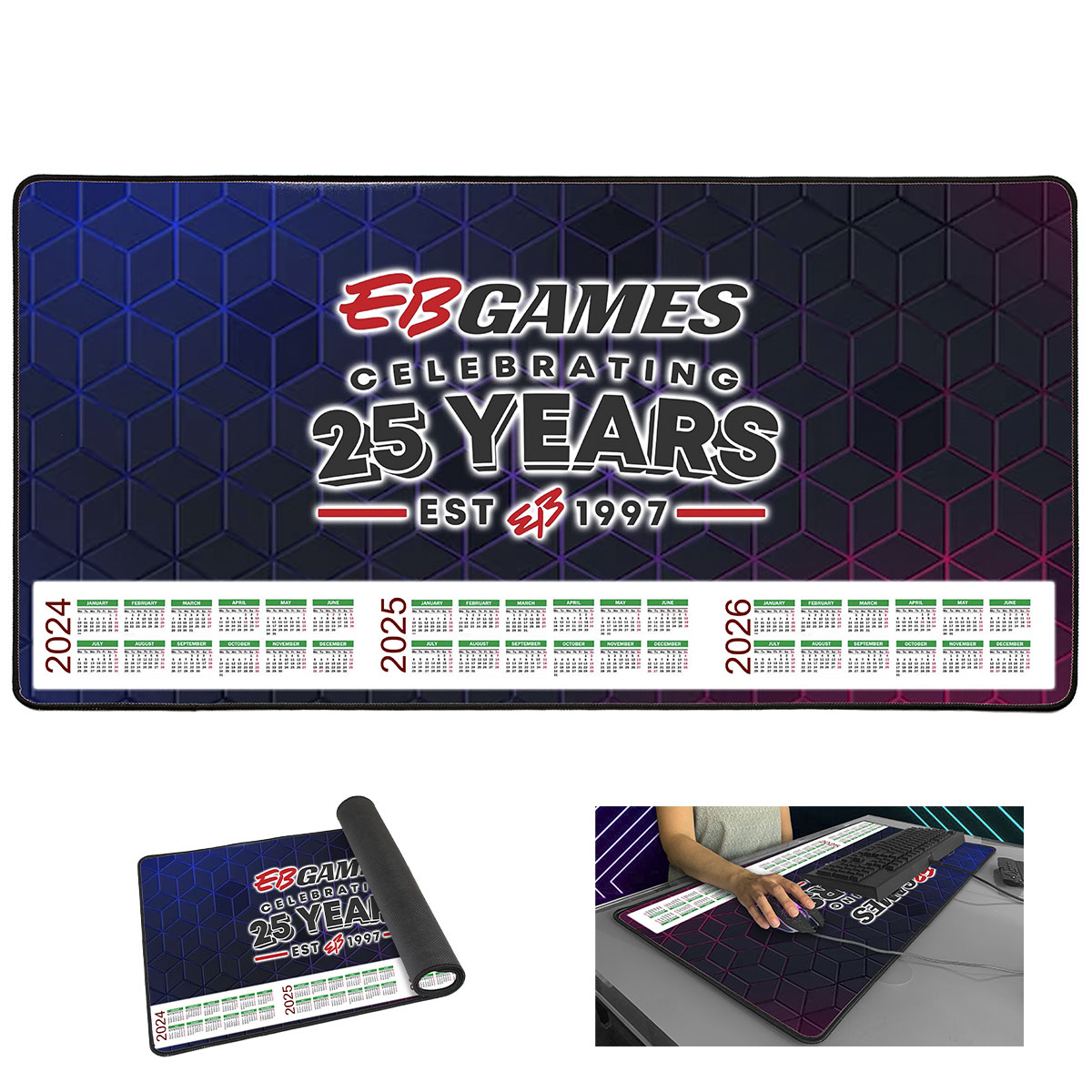 "GAMER'S PARADISE" XL Desk Tech Mat/Gaming Pad